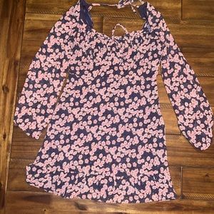 Navy and Pink Dress. Medium. Brand: Lush